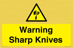 Warning Sharp Knives